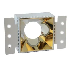 PORTA FARETTO DA INCASSO LAMPADINE LED GU10 7WATT PER CONTROSOFFITTO CARTONGESSO