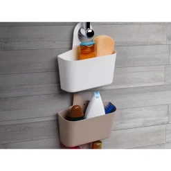 PORTA OGGETTI CESTINO CON GANCIO APPENDERE DOCCIA BAGNO CASA COLORI VARI 79460