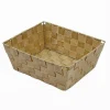PORTA OGGETTI ORGANIZER BAGNO CAMERA CUCINA IN TESSUTO BEIGE 28X22X10.5CM 79021