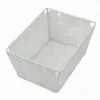 PORTA OGGETTI ORGANIZER MULTIUSO BAGNO CUCINA IN TESSUTO BIANCO 19X14X9CM 79117