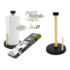 PORTA ROTOLO CARTA CUCINA IN LEGNO 16X27CM SUPPORTO PORTAROTOLO VERTICALE 838286
