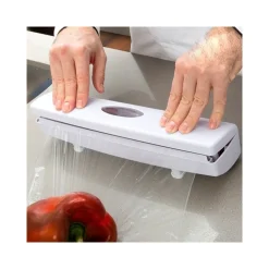 PORTA ROTOLO DISPENSER AUTOMATICO CON TAGLIO PER PELLICOLA CARTA FORNO ALLUMINIO