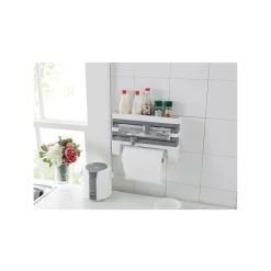 PORTA ROTOLO PORTAROTOLO A PARETE DA MURO PORTA SCOTTEX CARTA ALLUMINIO CUCINA