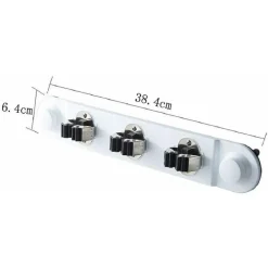PORTA SCOPE DA MURO SALVA SPAZIO SUPPORTO 3 POSTI CUCINA CASA PULIZIA 59557