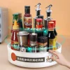 PORTA SPEZIE GIREVOLE MULTIFUNZIONALE CUCINA CONTENITORE BOTTIGLIE CONDIMENTI VASSOIO