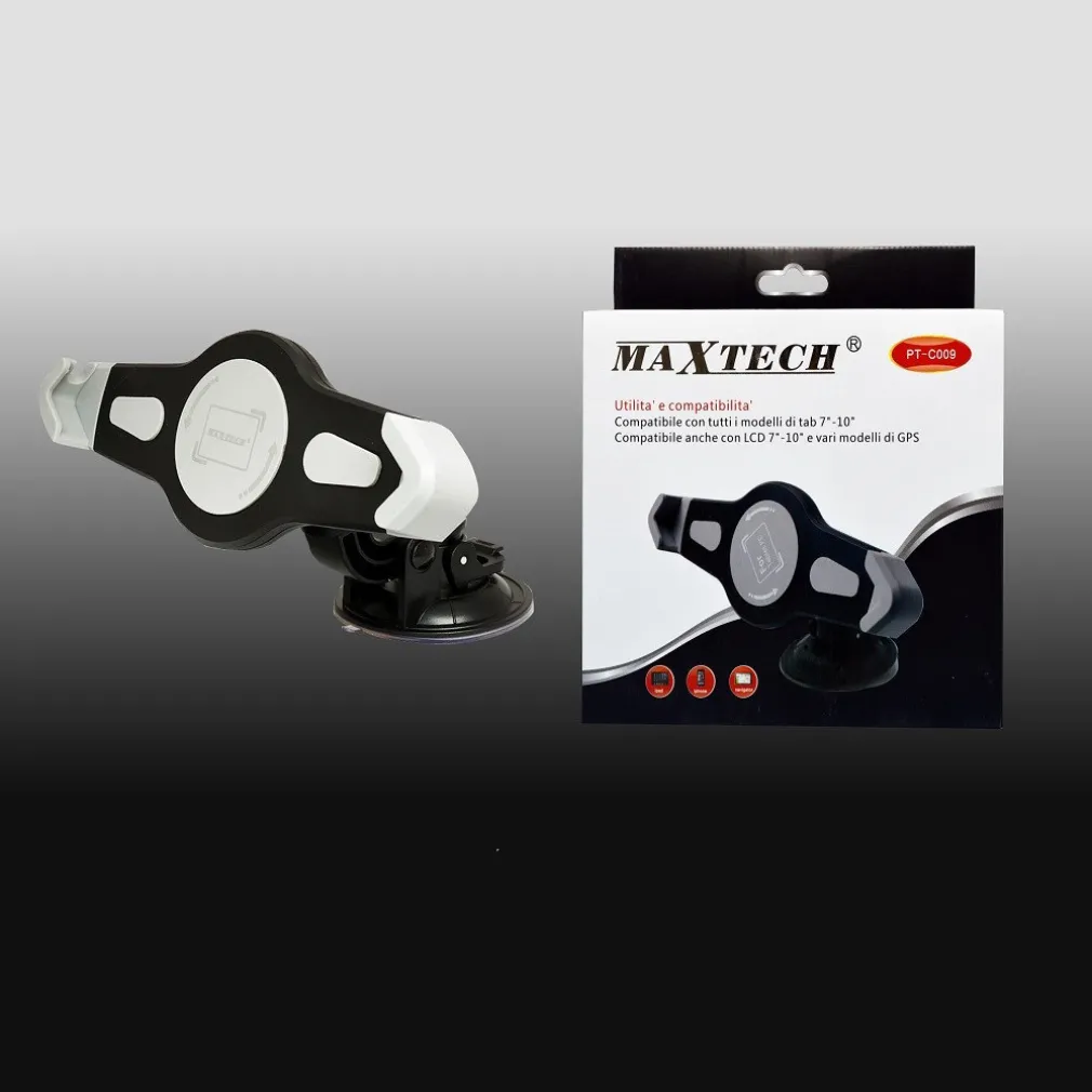 PORTA TABLET CELLULARE DA AUTO UNIVERSALE SMARTPHONE IPAD NAVIGATORE MAXTECH PT-C009