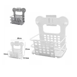 PORTABIANCHERIA CESTO CESTINO PIEGHEVOLE PORTAOGGETTI BIANCHERIA CASA BAGNO 70526