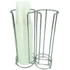 PORTABICCHIERI DOPPIO CAFFE ORGANIZER A 2 CILINDRI IN METALLO CROMATO CUCINA