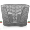 PORTABICCHIERI PORTA BICCHIERI ORGANIZER DOPPIO PLASTICA COLORATA CUCINA 27X13CM
