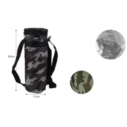 PORTABOTTIGLIA TERMICO MILITARE BORSA 1,5LT CALDO FREDDO 11X32CM ESCURSIONI 12816