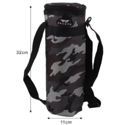 PORTABOTTIGLIA TERMICO MILITARE BORSA 1,5LT CALDO FREDDO 11X32CM ESCURSIONI 12816