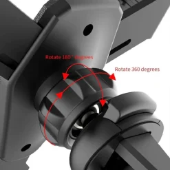 PORTACELLULARE AUTO SISTEMA BLOCCAGGIO VENTILAZIONE STAFFA ROTAZIONE 360° Q-ZG51