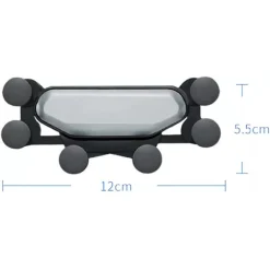 PORTACELLULARE AUTO UNIVERSALE GRIGLIA DI VENTILAZIONE 6 PUNTI FISSAGGIO Q-ZJ018