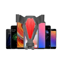 PORTACELLULARE DA AUTO SISTEMA BLOCCAGGIO PER VENTILAZIONE ROTAZIONE 360° Q-ZG53