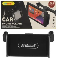 PORTACELLULARE TABLET SUPPORTO PER POGGIATESTA AUTO CON GANCI REGOLABILI Q-ZJ155