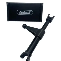 PORTACELLULARE TABLET SUPPORTO PER POGGIATESTA AUTO CON GANCI REGOLABILI Q-ZJ155