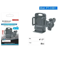 PORTACELLULARE UNIVERSALE MAXTECH PT-C001 PER BICICLETTA BICI MOTO IPAD NAVIGATORE
