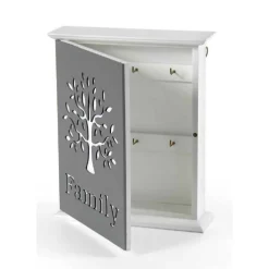 PORTACHIAVI PARETE 20X6X24CM LEGNO DECORO FAMILY MODERNO DECORI ASSORTITI 818592