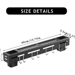 PORTACOLTELLI DA PARETE MULTIFUNZIONE PORTAUTENSILI OGGETTI DA CUCINA ORGANIZER