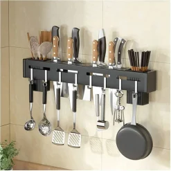 PORTACOLTELLI DA PARETE MULTIFUNZIONE PORTAUTENSILI OGGETTI DA CUCINA ORGANIZER