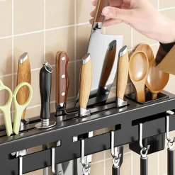 PORTACOLTELLI DA PARETE MULTIFUNZIONE PORTAUTENSILI OGGETTI DA CUCINA ORGANIZER