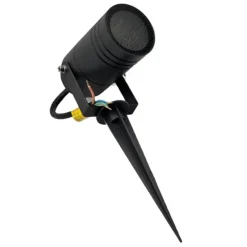 PORTAFARETTO GIARDINO CON PORTALAMPADA LAMPADINE GU10 PICCHETTO ALLUMINIO IP65 837WA-B80-G