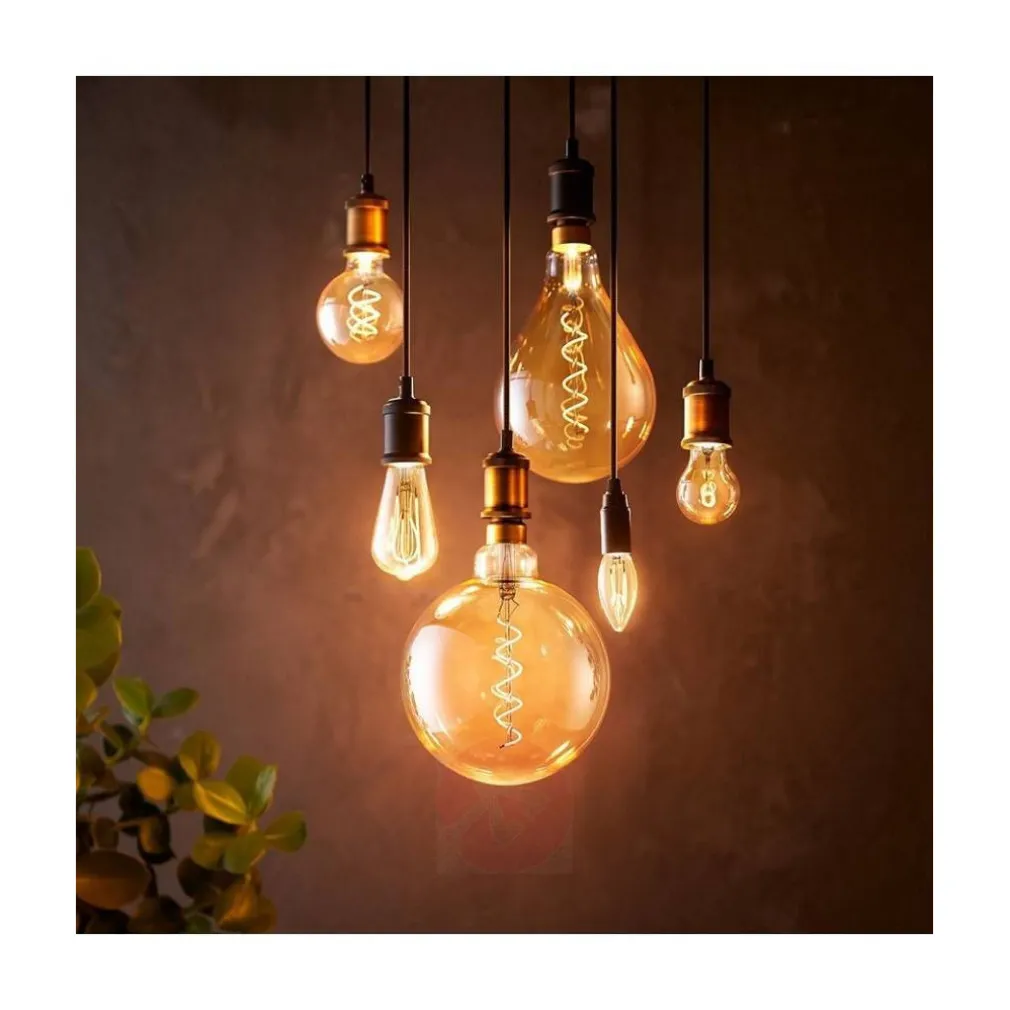 PORTALAMPADA VINTAGE STILE RETRO' SOSPENSIONE PENDENTE E27 BRONZO OTTONE E27-02