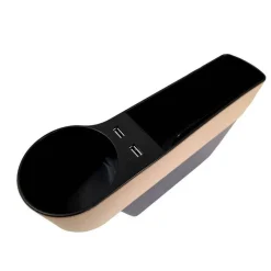 PORTAOGGETTI UNIVERSALE PER SEDILE AUTO PORTA BICCHIERE ORGANIZER 2 PORTE USB