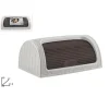 PORTAPANE PANE CROCK SERRANDINA GRANDE ROTOLO CONTENITORE EFFETTO RATTAN BIANCO