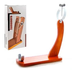 PORTAPROSCIUTTO GONDOLA CILIEGIO LEGNO FINE PORTA SOSTEGNO PROSCIUTTO GOURMET