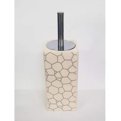 PORTASCOPINO IN CERAMICA SASSI MOSAICO SCOPINO SPAZZOLA SCOPETTINO DA BAGNO WC