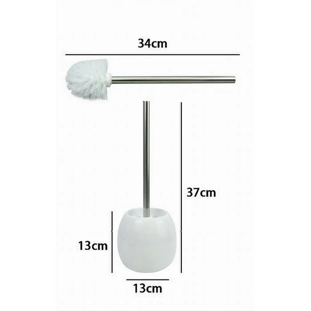 PORTASCOPINO IN CERAMICA BIANCO CON SCOPINO MODERNO ACCESSORI ARREDO BAGNO 79247