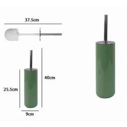 PORTASCOPINO PORTA SCOPINO CON SCOPETTINO WC BAGNO TOILETTE VERDE SILVER 79878