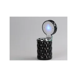 POSACENERE AUTO CON LED BLU PORTACENERE A BARATTOLO CON LUCE UFFICIO CAMPER