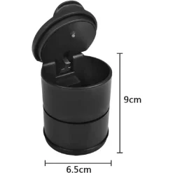 POSACENERE UNIVERSALE PER AUTO LED LUCE PORTATILE ANTIVENTO PLASTICA ANTIODORE