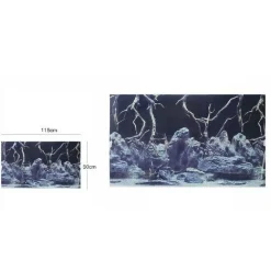 POSTER SFONDO PER ACQUARIO TERRARIO PANORAMA DECORO 50 X 115 CM 61806 ASSORTITI