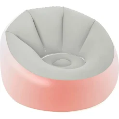 POUF GONFIABILE ROTONDO CON LUCE LED INTEGRATA 102 X 97 X 71 CM MULTICOLOR 75086