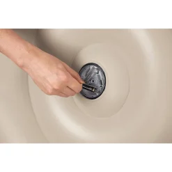 POUF GONFIABILE ROTONDO CON LUCE LED INTEGRATA 102 X 97 X 71 CM MULTICOLOR 75086