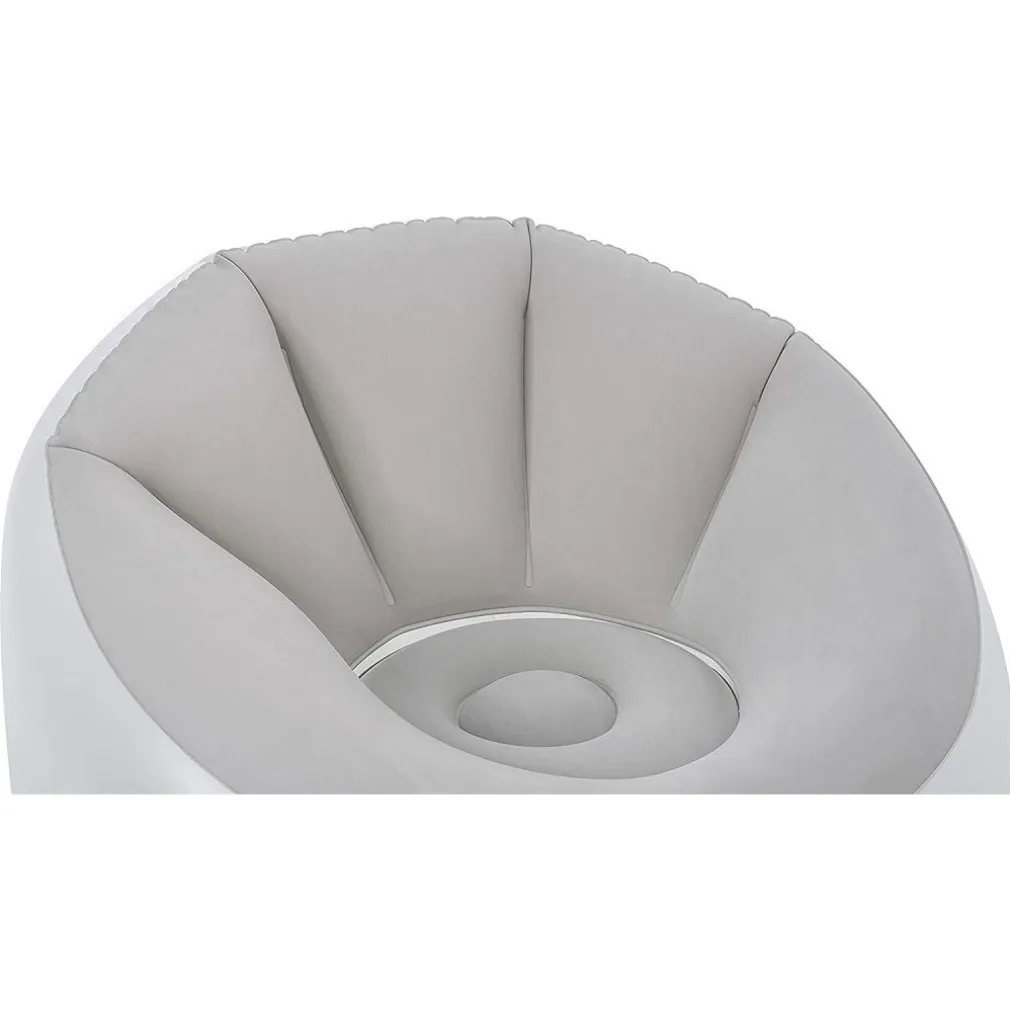 POUF GONFIABILE ROTONDO CON LUCE LED INTEGRATA 102 X 97 X 71 CM MULTICOLOR 75086