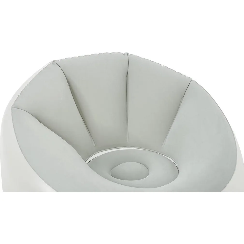 POUF GONFIABILE ROTONDO CON LUCE LED INTEGRATA 102 X 97 X 71 CM MULTICOLOR 75086