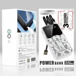 POWER BANK 30000 MAH CARICABATTERIE ESTERNO PORTATILE A RICARICA RAPIDA Q-CD902