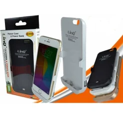 POWER BANK BATTERIA ESTERNA 8000MAH CUSTODIA PORTATILE PER IPHONE 6 LINQ I6-8000