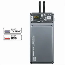 POWER BANK CARICABATTERIA PORTATILE 10000 MAH SUPERCHARGE PD TYPE-C USB PA-TM016