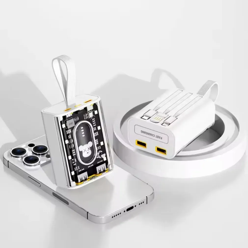 POWER BANK CARICABATTERIE ESTERNO PORTATILE CON RICARICA RAPIDA DA 20000 MAH CON LUCE LED