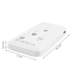 POWER BANK 20000mah CARICABATTERIE PORTATILE VELOCE CON 4 CAVI USB CARICA RAPIDA