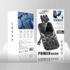 POWER BANK PORTATILE A 4 CAVI CON CHIP INTELLIGENTE 15000MAH Q-CD777 CON TORCIA