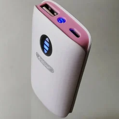 POWER BANK PORTATILE 5000MAH CON TORCIA A LED 2 PORTE USB RICARICA VELOCE Q-T69