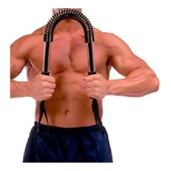 POWER TWISTER BARRA ATTREZZI PALESTRA MOLLA FITNESS BODY BUILDING ALLENAMENTO