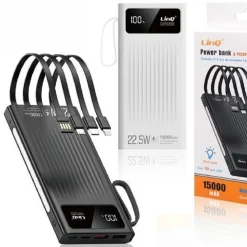 POWERBANK BATTERIA PORTATILE 15000MAH RICARICA SUPER VELOCE QC22.5W+PD20W TT13899