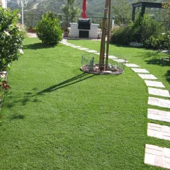 PRATO SINTETICO 10MM FINTA ERBA TAPPETO MANTO GIARDINO 4 SFUMATURE COLORE 1X25MT